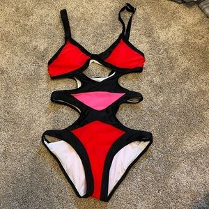 Cut Out One Piece Swimsuit